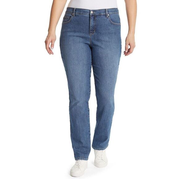 Gloria Vanderbilt Women's Amanda Stretch Denim Shorts - Black 16W